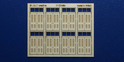 M 00-48c OO gauge kit of 8 double doors with square transom type 3